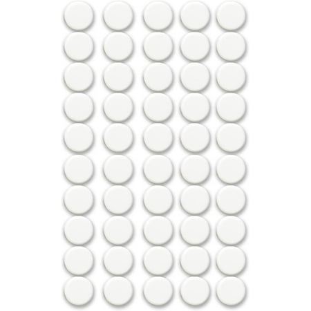Black+White Qualsen Office Magnets 50 Pack Heavy Duty Round Refrigerator Whiteboard Locker Magnets
